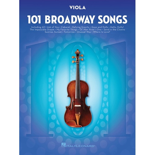 101 Broadway Songs For Viola 