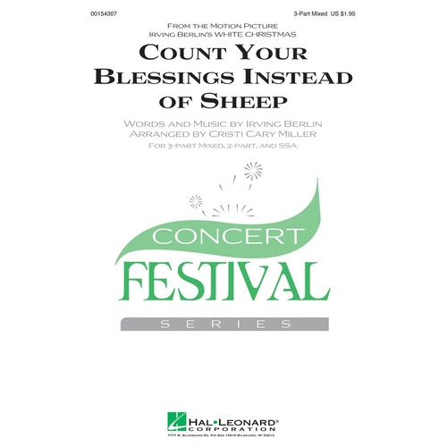 Count Your Blessings Instead Of Sheep 3 Part Mixed (Octavo)