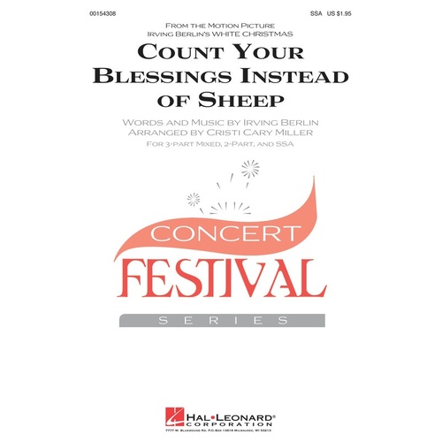 Count Your Blessings Instead Of Sheep SSA (Octavo)