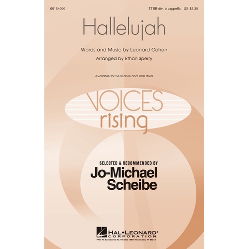 Hallelujah TTBB Divisi A Cappella (Octavo)