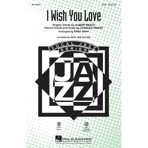 I Wish You Love SAB (Octavo)