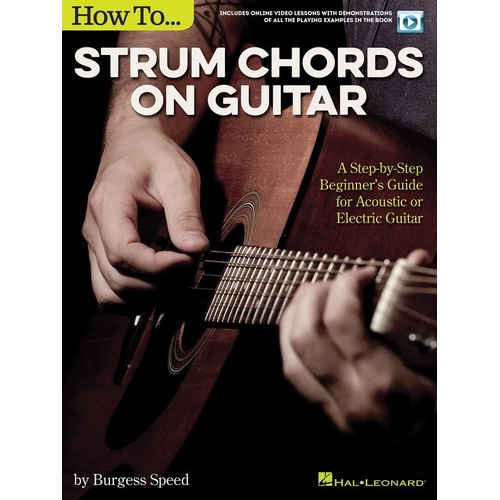 How to Strum Chords on Guitar Book with Online Video Access