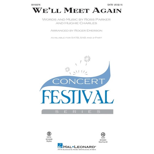 Well Meet Again SATB Choral Score by Hal Leonard