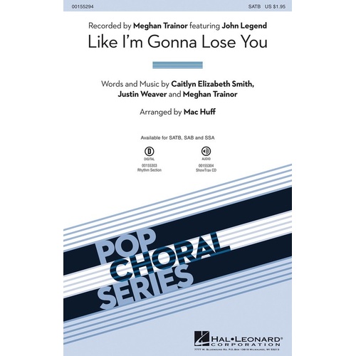 Like Im Gonna Lose You SATB (Octavo)