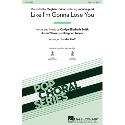 Like Im Gonna Lose You SAB (Octavo)