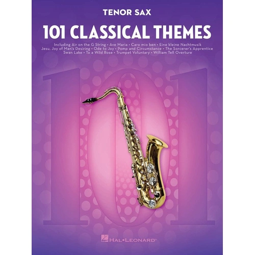 101 Classical Themes for Tenor Saxophone, Hal Leonard, 88 Pages, Woodwind Instrument