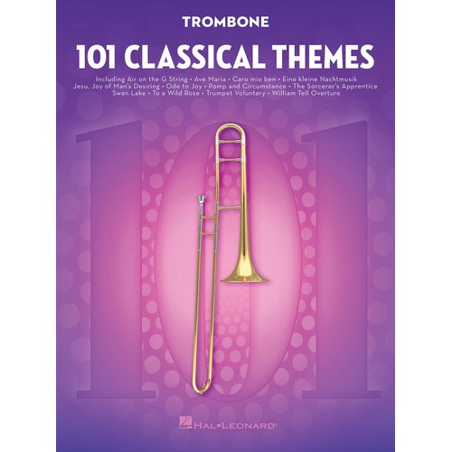 101 Classical Themes For Trombone (Softcover Book)