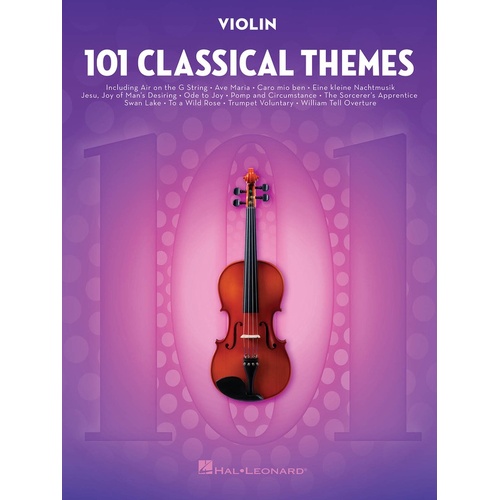 101 Classical Themes For Violin (Softcover Book)