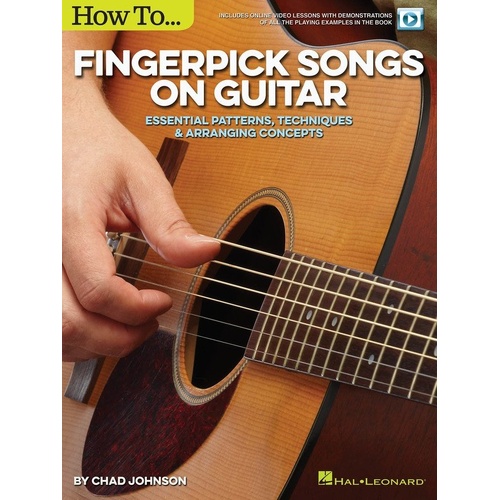 How to Fingerpick Songs on Guitar Book and Video Teaching System