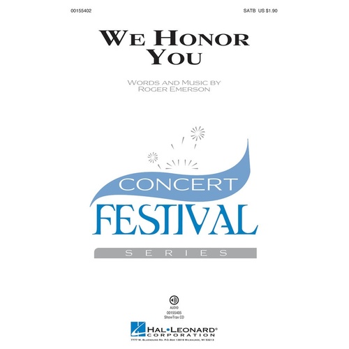 We Honor You ShowTrax CD (CD Only)