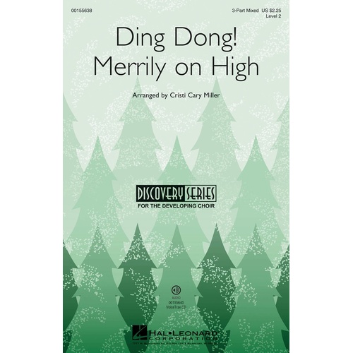 Ding Dong Merrily On High 3 Part Mixed (Octavo)
