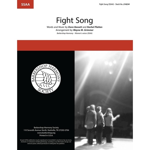 Fight Song SSAA A Cappella (Octavo)