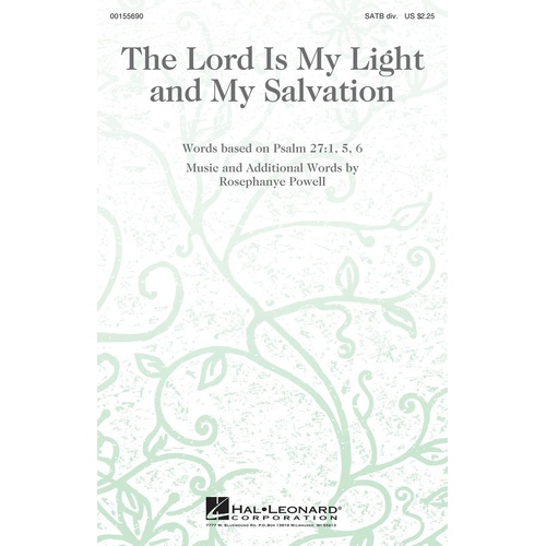 Lord Is My Light And My Salvation SATB Divisi (Octavo)