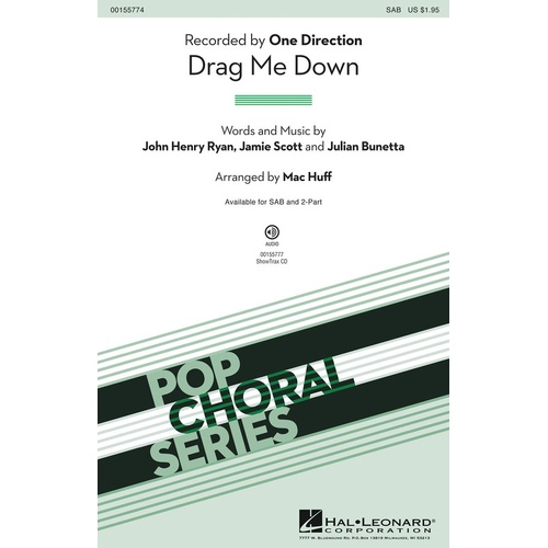 Drag Me Down SAB (Octavo)