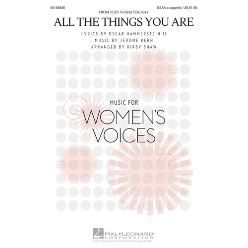 All The Things You Are SSAA A Cappella (Octavo)