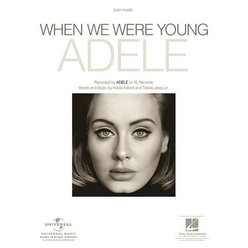 When We Were Young Easy Piano S/S (Sheet Music)