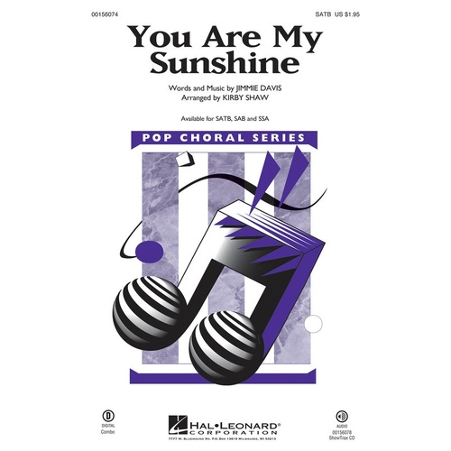 You Are My Sunshine ShowTrax CD (CD Only)