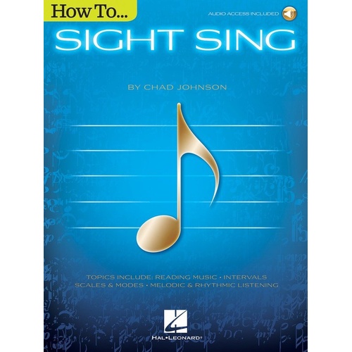 How to Sight Sing Book by Hal Leonard