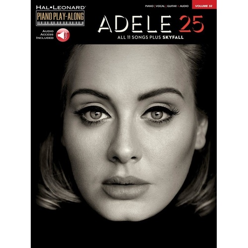 Adele - 25 Piano Play-Along V32 BK/OLA Songbook with Online Audio