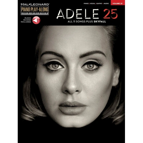 Adele - 25 Piano Play-Along V32 BK/OLA with Online Audio and Standard Arrangements