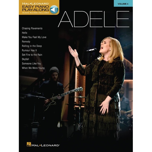Adele Easy Piano Playalong V4 Book/Online Audio (Softcover Book/Online Audio)