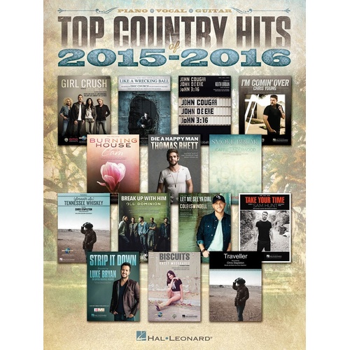 Top Country Hits Of 2015-2016 PVG (Softcover Book)
