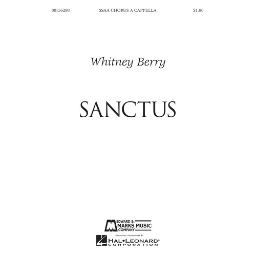 Sanctus For SSAA Chorus A Cappella (Octavo)