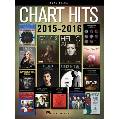 Chart Hits Of 2015-2016 For Easy Piano (Softcover Book)
