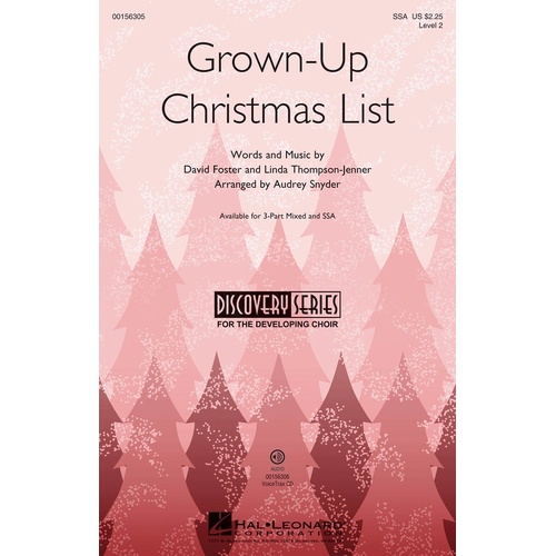Grown-Up Christmas List ssA (Octavo)