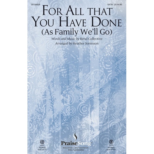 For All That You Have Done ChoirTrax CD (CD Only)