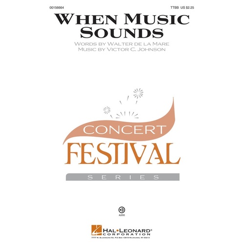 When Music Sounds TTBB (Octavo)