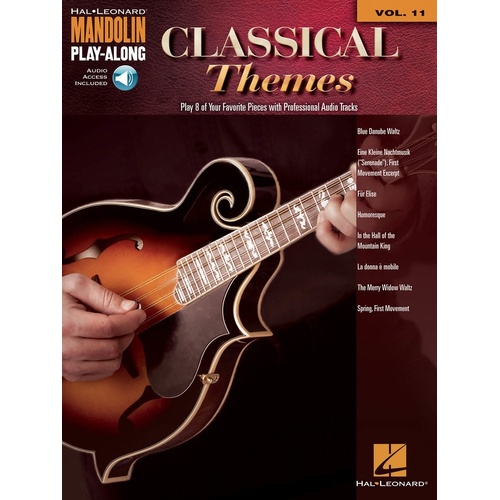 Classical Themes Mandolin Playalong V11 Book/Online Audio (Softcover Book/Online Audio)