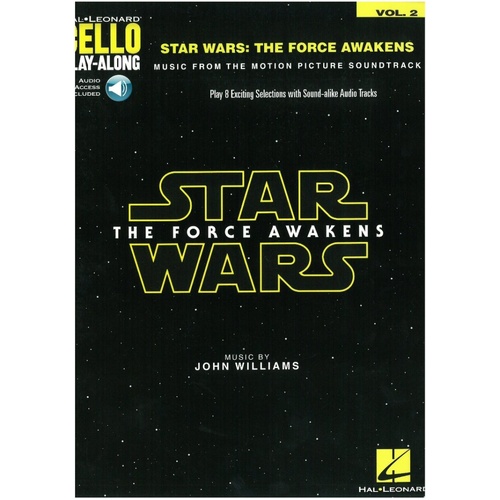 Star Wars: The Force Awakens Cello Play-Along V2 BK/OLA by Hal Leonard