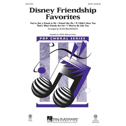Disney Friendship Favorites SATB 