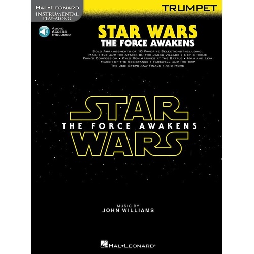 Star Wars: The Force Awakens Trumpet Play-Along Book with Online Audio