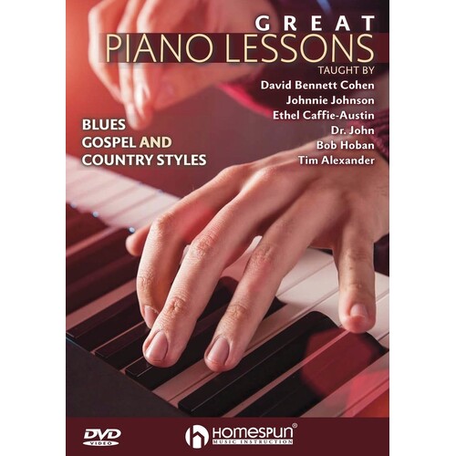 Great Piano Lessons Blues Gospel Country DVD (DVD Only)