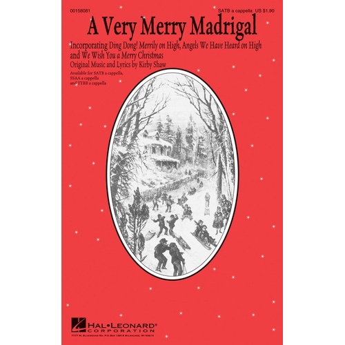 A Very Merry Madrigal SATB A Cappella (Octavo)