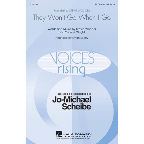 They Wont Go When I Go SATB (Octavo)