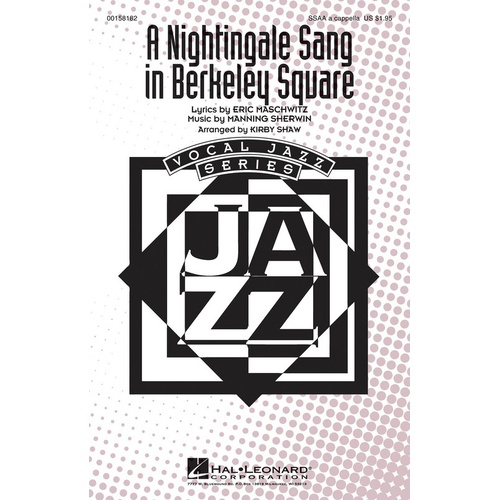 A Nightingale Sang In Berkeley Square SSAA A Cappella (Octavo)