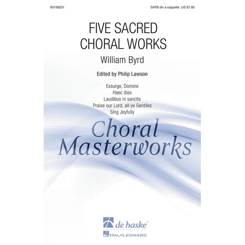 Five Sacred Choral Works SATB Divisi A Cappella (Octavo)