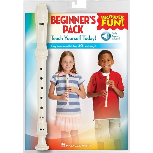 Recorder Fun! Beginner's Pack with Songbook and Audio Tracks