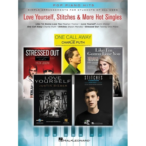 Love Yourself Stitches & More Hot Singles Piano Sheet Music