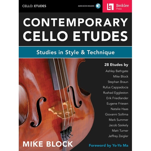 Contemporary Cello Etudes Book/Online Audio (Softcover Book/Online Audio)
