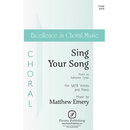 Sing Your Song SATB (Octavo)