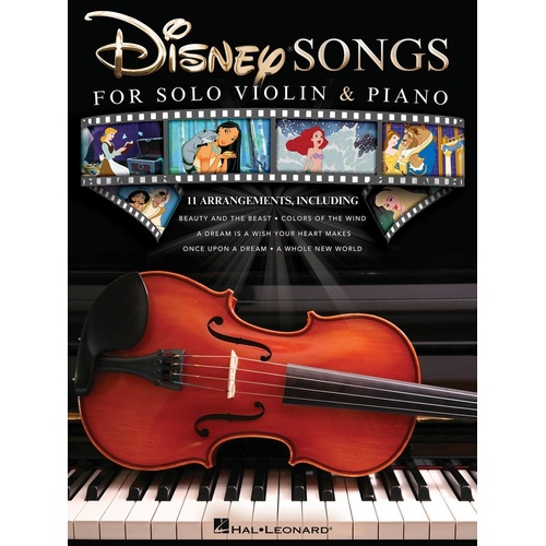 Disney Songs For Solo Violin and Piano 