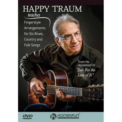 Happy Traum Teaches Fingerstyle Arrangements for Guitar DVD