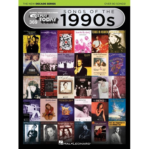 Songs of the 1990s - The New Decade Series E-Z Play 369 for Keyboard