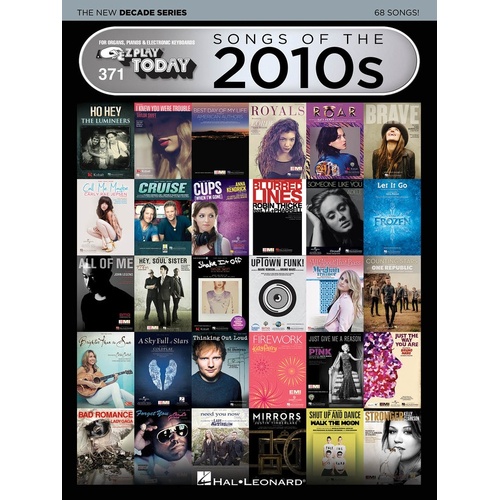 EZ Play 371 Songs Of 2010S New Decade Series (Softcover Book)