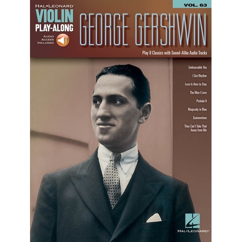 George Gershwin Violin Play-Along V63 BK/OLA