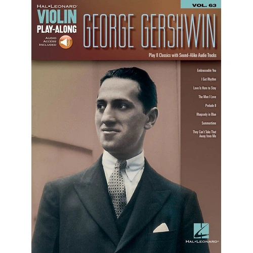 George Gershwin Violin Play-Along V63 BK/OLA